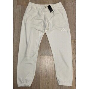 NWT Adidas All Szn French Terry Regular Tapered Pants Off White XL Comfort Cozy